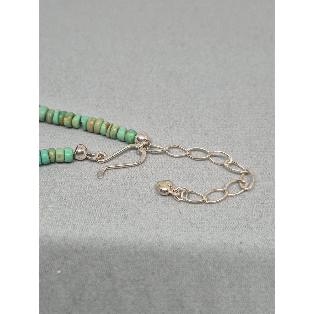 Jay King Necklace Green Turquoise Sterling Silver Mine Finds Bead - Picture 9 of 12